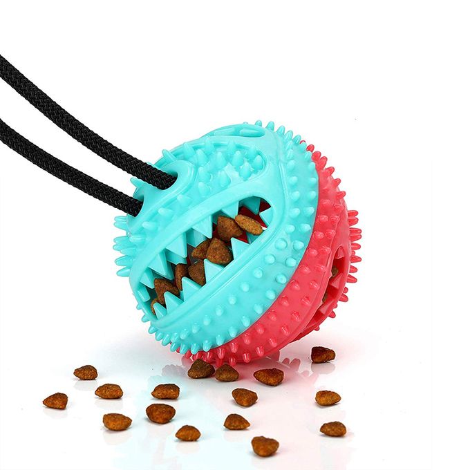Dog Toys Aggressive Chewers Puppy Training Treats Food Dispensing Ball Pet Teeth Cleaning